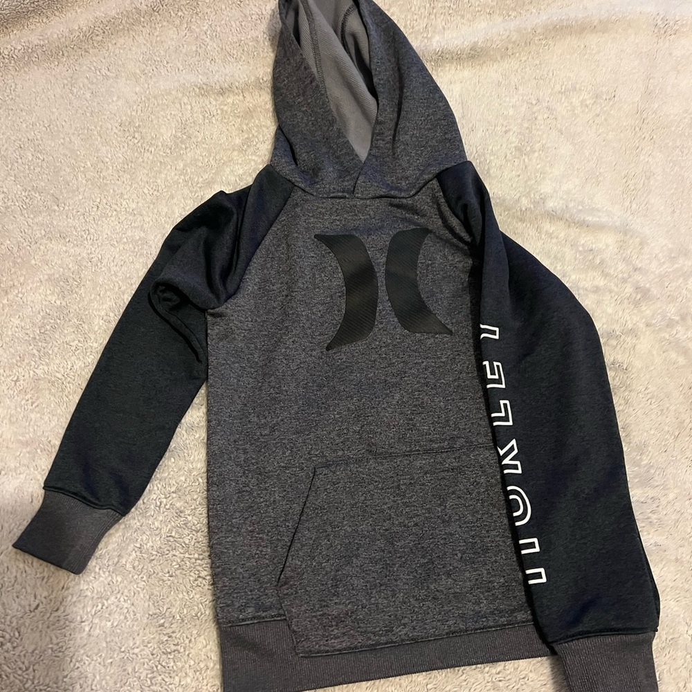 Hurley Gray and Black Hoodie